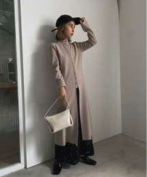 Ameri | HALF OPEN LONG TOP(ニット/セーター)