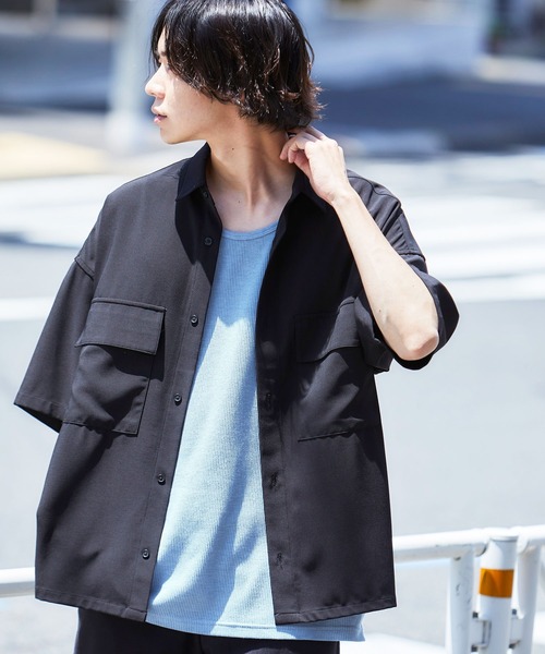 MONO-MART（モノマート）の「ワッフルレイヤードオーバーロングタンクトップ（タンクトップ・メンズ・ブラック/ベージュ/ネイビー/カーキ/アイボリー/ヘザーグレー/グリーン系その他/ブルー系その他/パープル系その他/チャコール・S/M/L）」の15枚目の写真