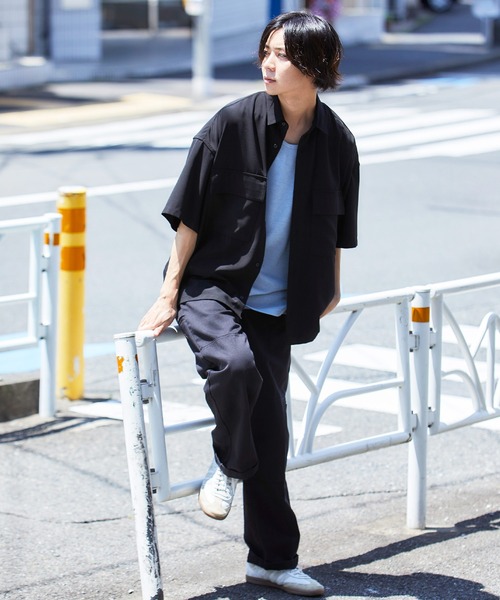 MONO-MART（モノマート）の「ワッフルレイヤードオーバーロングタンクトップ（タンクトップ・メンズ・ブラック/ベージュ/ネイビー/カーキ/アイボリー/ヘザーグレー/グリーン系その他/ブルー系その他/パープル系その他/チャコール・S/M/L）」の16枚目の写真