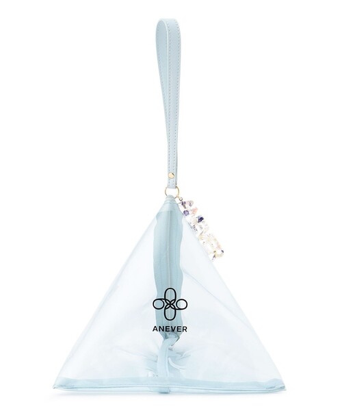 ANEVER（アンエバー）の「【ASTER】ANEVERロゴ ピラミッド ポーチ（ハンドバッグ・レディース・ホワイト系/グレー系/グリーン系/ネイビー系/ブルー系/イエロー系/ピンク系/ローズ系・F）」の10枚目の写真