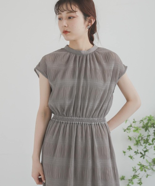 SENSE OF PLACE by URBAN RESEARCH（センスオブプレイスバイアーバンリサーチ）の「マジョリカプリーツウエストマークワンピース（ワンピース・レディース・ミント/ブラック/グレー・ONE）」の10枚目の写真
