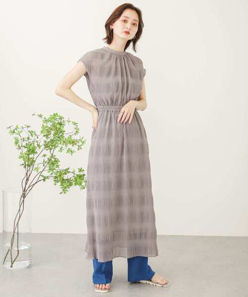 SENSE OF PLACE by URBAN RESEARCH（センスオブプレイスバイアーバンリサーチ）の「マジョリカプリーツウエストマークワンピース（ワンピース・レディース・ミント/ブラック/グレー・ONE）」の6枚目の写真