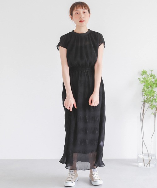 SENSE OF PLACE by URBAN RESEARCH（センスオブプレイスバイアーバンリサーチ）の「マジョリカプリーツウエストマークワンピース（ワンピース・レディース・ミント/ブラック/グレー・ONE）」の20枚目の写真