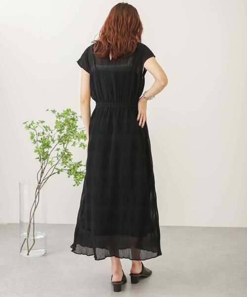 SENSE OF PLACE by URBAN RESEARCH（センスオブプレイスバイアーバンリサーチ）の「マジョリカプリーツウエストマークワンピース（ワンピース・レディース・ミント/ブラック/グレー・ONE）」の8枚目の写真