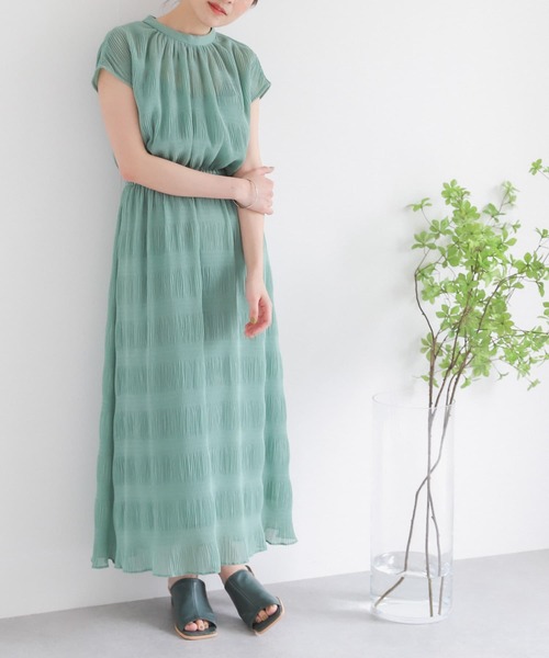 SENSE OF PLACE by URBAN RESEARCH（センスオブプレイスバイアーバンリサーチ）の「マジョリカプリーツウエストマークワンピース（ワンピース・レディース・ミント/ブラック/グレー・ONE）」の18枚目の写真