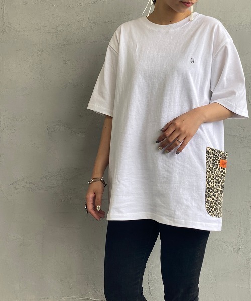 UNIVERSAL OVERALL（ユニバーサルオーバーオール）の「[UNIVERSAL OVERALL/ユニバーサルオーバーオール] 別注 カバーオールポケットＴシャツ（Tシャツ/カットソー・レディース・ホワイト系その他/ブラック系その他/ホワイト系その他2/サックスブルー系・S/M/L/XL）」の19枚目の写真