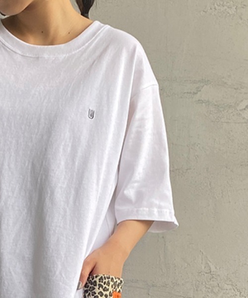 UNIVERSAL OVERALL（ユニバーサルオーバーオール）の「[UNIVERSAL OVERALL/ユニバーサルオーバーオール] 別注 カバーオールポケットＴシャツ（Tシャツ/カットソー・レディース・ホワイト系その他/ブラック系その他/ホワイト系その他2/サックスブルー系・S/M/L/XL）」の14枚目の写真