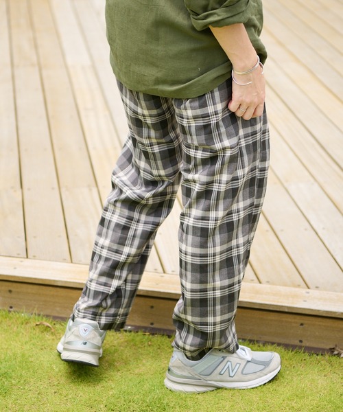 CIAOPANIC TYPY（チャオパニックティピー）の「アソート柄イージーパンツ（スラックス・メンズ・ネイビー/アイボリー/チャコールグレー/グリーン・M/L）」の12枚目の写真