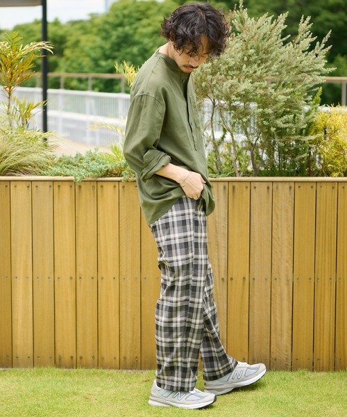 CIAOPANIC TYPY（チャオパニックティピー）の「アソート柄イージーパンツ（スラックス・メンズ・ネイビー/アイボリー/チャコールグレー/グリーン・M/L）」の13枚目の写真