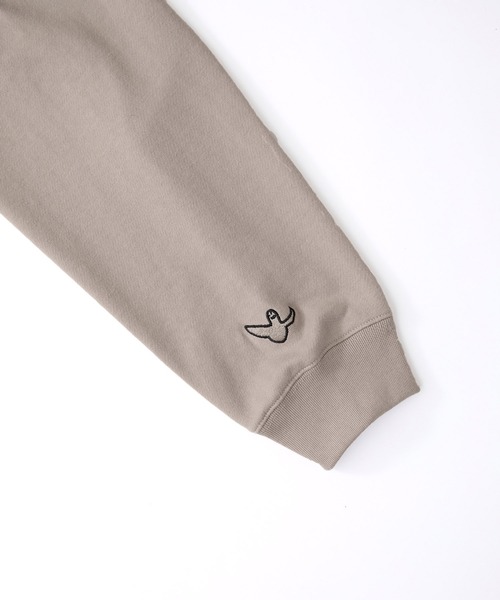 Mark Gonzales(マーク・ゴンザレス)の「【セットアップ】Mark Gonzales/マークゴンザレス MONO-MART別注 エフォートレス ラウンジセットアップ /ロゴ刺繍 オーバーサイズプルオーバースウェット&スウェットパンツ ワンマイルウェア(ルームウェア/パジャマ・メンズ・グレイッシュベージュ/アッシュブラウン/ブラック/杢グレー/バーガンディー/オフホワイト/ダークグレー・M/L/XL)」の9枚目の写真