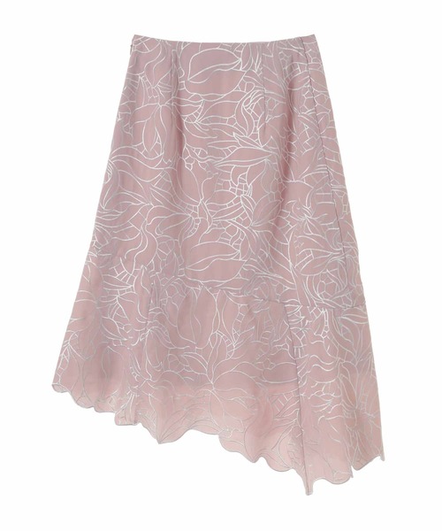 31 Sons de mode（トランテアン　ソン　ドゥ　モード）の「配色刺繍アシメスカート（スカート・レディース・イエロー/ピンク/オフホワイト・38/36）」の14枚目の写真