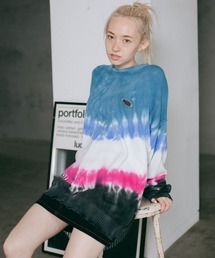 X-girl | TIE-DYE CREW KNIT TOP(ニット/セーター)