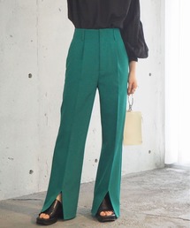 tiptop | 【web限定アイテム・セットアップ対応】 フロントスリットセミフレアスラックス(スラックス)