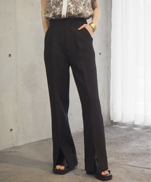 【2サイズ展開】フロントスリットセミフレアスラックス【web限定アイテム・セットアップ対応】