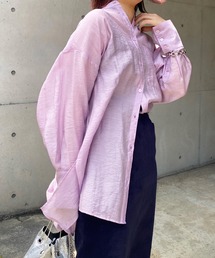 ドルマンフロントスリットシャツ