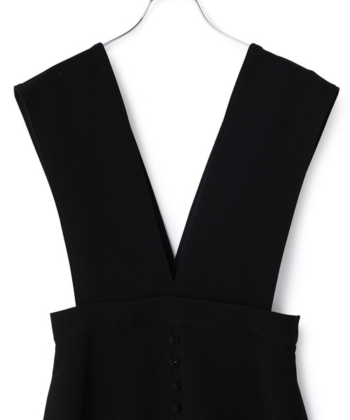 セール】【WEB限定】2WAYフロントボタンジャンパースカート