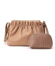 grove | ギャザーポーチSETショルダー(ショルダーバッグ)