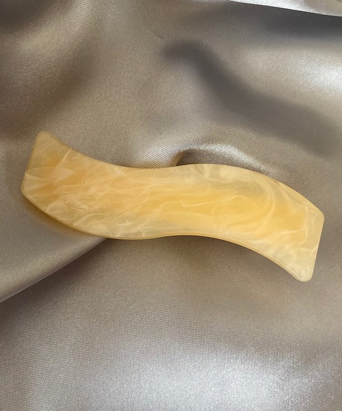 TONE SELECT GOODS（トーンセレクトグッズ）の「【LESRIRE】ウェーブヘアクリップ（バレッタ/ヘアクリップ・レディース・グレー/オフホワイト/グリーン/ブラウン系その他・FREE）」の5枚目の写真