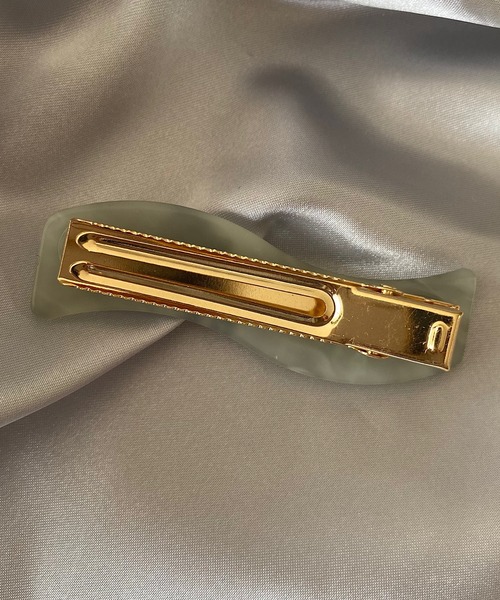 TONE SELECT GOODS（トーンセレクトグッズ）の「【LESRIRE】ウェーブヘアクリップ（バレッタ/ヘアクリップ・レディース・グレー/オフホワイト/グリーン/ブラウン系その他・FREE）」の7枚目の写真