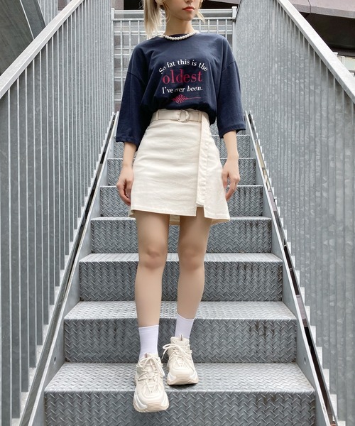 Figments（フィグメンツ）の「oldestロゴTシャツ（Tシャツ/カットソー・レディース・ネイビー/ホワイト・FREE）」の11枚目の写真