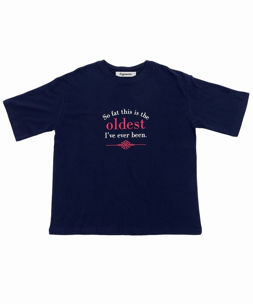 Figments（フィグメンツ）の「oldestロゴTシャツ（Tシャツ/カットソー・レディース・ネイビー/ホワイト・FREE）」の9枚目の写真