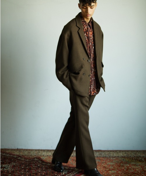 TAUPE(トープ)の「TAUPE/トープ/Spondish Flare Pants/スポンディッシュフレアパンツ(スラックス・メンズ・ブラウン・2)」の2枚目の写真