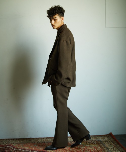 TAUPE(トープ)の「TAUPE/トープ/Spondish Flare Pants/スポンディッシュフレアパンツ(スラックス・メンズ・ブラウン・2)」の5枚目の写真