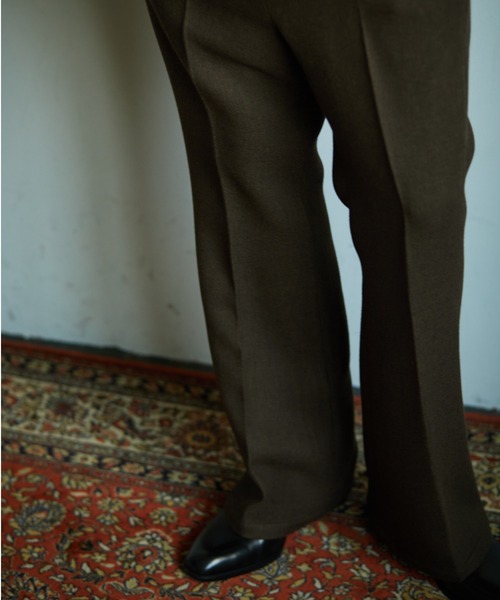 TAUPE(トープ)の「TAUPE/トープ/Spondish Flare Pants/スポンディッシュフレアパンツ(スラックス・メンズ・ブラウン・2)」の11枚目の写真