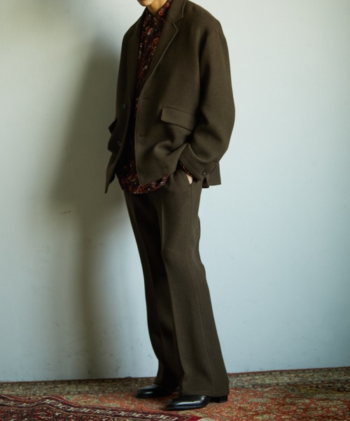 TAUPE(トープ)の「TAUPE/トープ/Spondish Flare Pants/スポンディッシュフレアパンツ(スラックス・メンズ・ブラウン・2)」の12枚目の写真