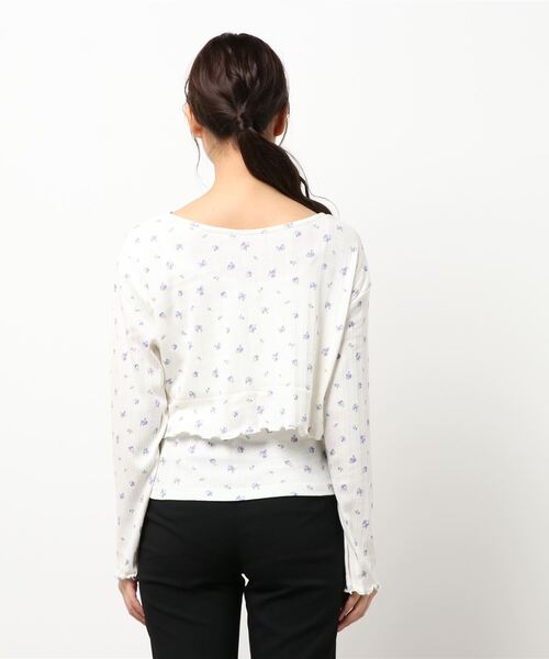 Heather（ヘザー）の「ハナガラテレコカーデキャミセット　215256（カーディガン/ボレロ・レディース・ホワイト/イエロー/ブルー/アイボリー・FREE）」の8枚目の写真