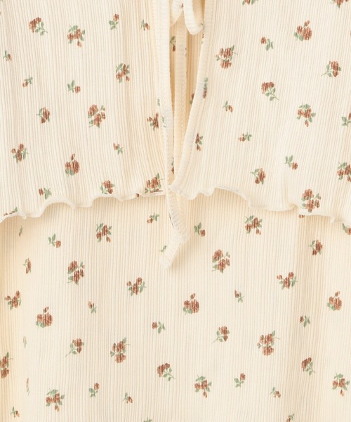 Heather（ヘザー）の「ハナガラテレコカーデキャミセット　215256（カーディガン/ボレロ・レディース・ホワイト/イエロー/ブルー/アイボリー・FREE）」の14枚目の写真