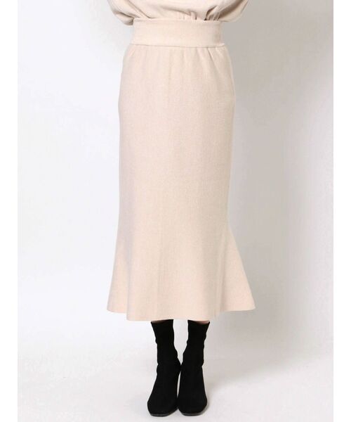 LAGUNAMOON（ラグナムーン）の「ナローニットスカート（スカート・レディース・バーガンディー/ブラック/アイボリー/ライトグレー/モカ・MEDIUM/SMALL）」の10枚目の写真