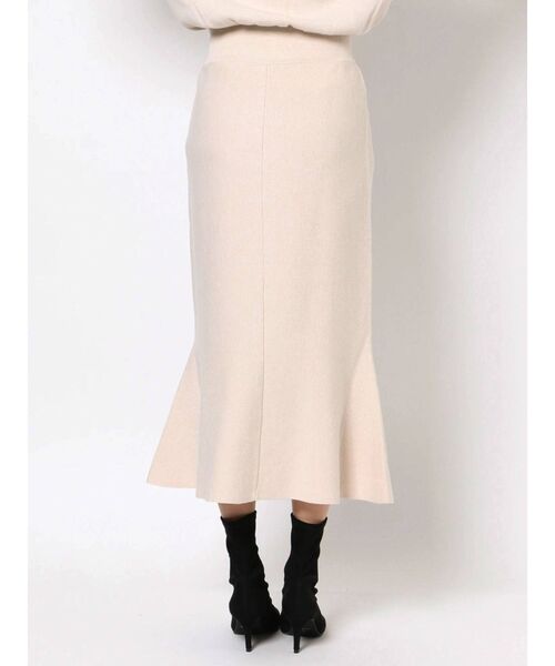 LAGUNAMOON（ラグナムーン）の「ナローニットスカート（スカート・レディース・バーガンディー/ブラック/アイボリー/ライトグレー/モカ・MEDIUM/SMALL）」の12枚目の写真