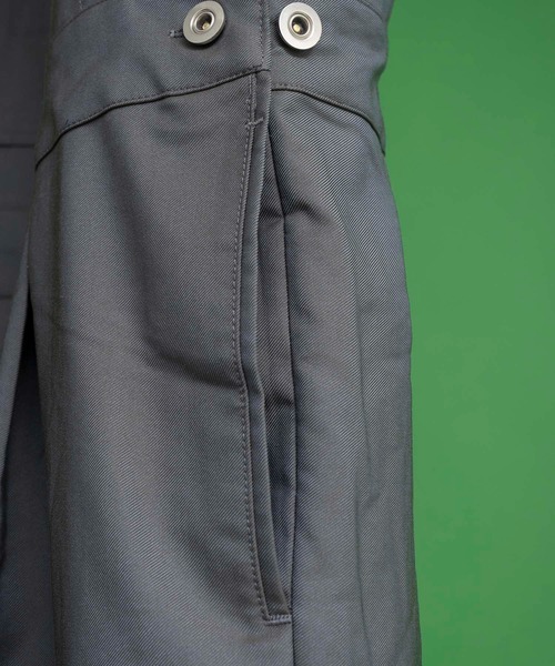 MAISON SPECIAL（メゾンスペシャル）の「《ユニセックスアイテム》マルチファブリックオーバーオール 【MAISON SPECIAL/メゾンスペシャル】（サロペット/オーバーオール・メンズ・ブラック/ダークブラック/ブルーグレー/カーキ・1/0/2）」の10枚目の写真