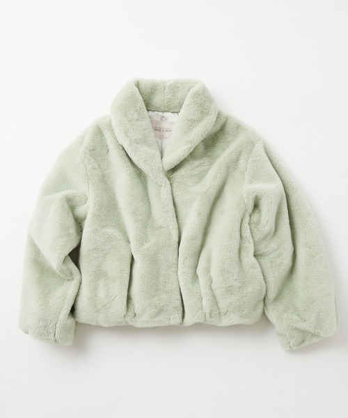 one after another NICE CLAUP(ワンアフターアナザーナイスクラップ)の「ふわっと軽い、着心地最高なフェイクファーコート(その他アウター・レディース・ベージュ/ブラウン/オフホワイト/ミント・FREE)」の10枚目の写真