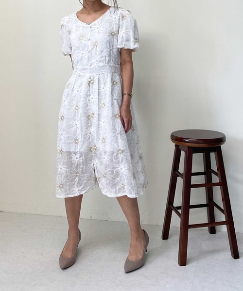 セール 刺繍花柄ワンピース ワンピース Luxe Brille リュクスブリエ のファッション通販 Zozotown