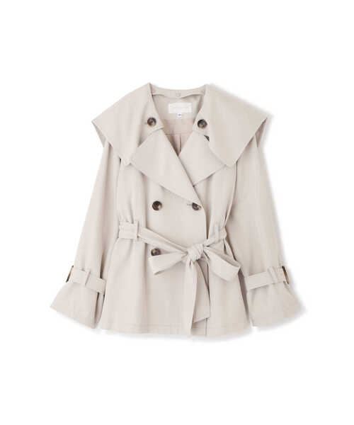 JILL STUART(ジルスチュアート)の「◆テオショートトレンチコート(トレンチコート・レディース・ベージュ/ブラウン・MEDIUM/SMALL)」の10枚目の写真