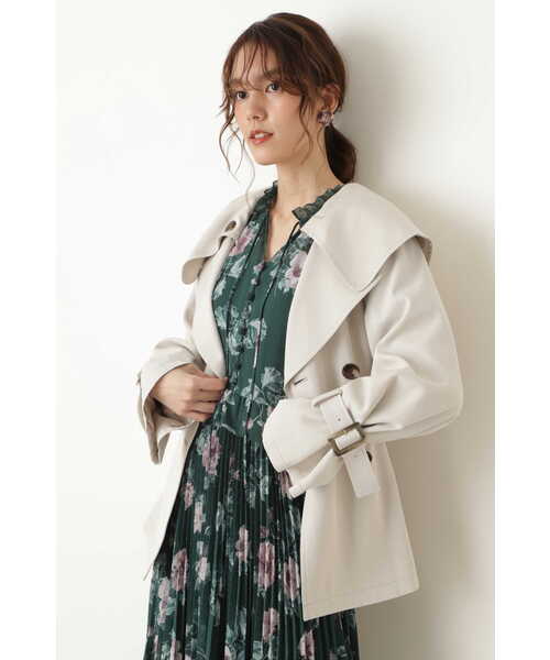 JILL STUART(ジルスチュアート)の「◆テオショートトレンチコート(トレンチコート・レディース・ベージュ/ブラウン・MEDIUM/SMALL)」の11枚目の写真