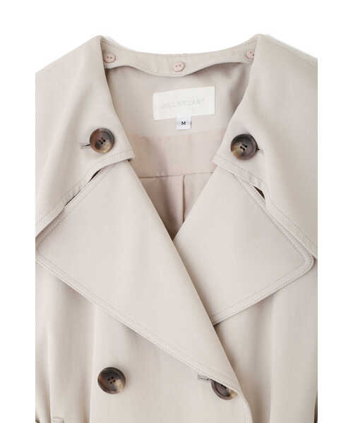 JILL STUART(ジルスチュアート)の「◆テオショートトレンチコート(トレンチコート・レディース・ベージュ/ブラウン・MEDIUM/SMALL)」の9枚目の写真
