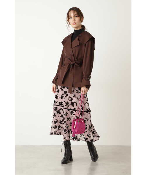 JILL STUART(ジルスチュアート)の「◆テオショートトレンチコート(トレンチコート・レディース・ベージュ/ブラウン・MEDIUM/SMALL)」の14枚目の写真