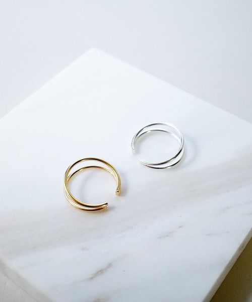 SIGNAL（シグナル）の「【SIGNAL/シグナル】Double Line Ear Cuff / ダブルラインイヤーカフ（イヤーカフ・レディース・シルバー/ゴールド・FREE）」の8枚目の写真