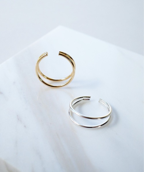 SIGNAL（シグナル）の「【SIGNAL/シグナル】Double Line Ear Cuff / ダブルラインイヤーカフ（イヤーカフ・レディース・シルバー/ゴールド・FREE）」の7枚目の写真