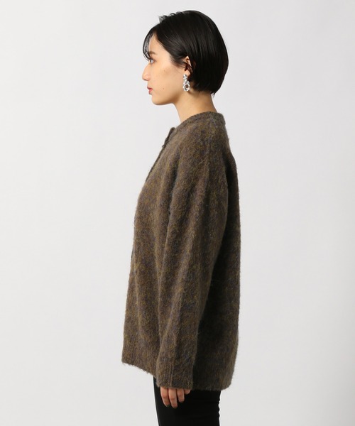 PAGEBOY（ページボーイ）の「シャギークルーカーディガン（ニット/セーター・レディース・ブラウン/グレイッシュベージュ/グリーン系その他/ブルー系その他/パープル系その他/アクア・FREE）」の9枚目の写真