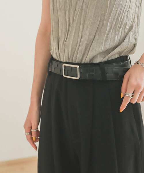 SENSE OF PLACE by URBAN RESEARCH（センスオブプレイスバイアーバンリサーチ）の「ギボシメッシュベルト（ベルト・レディース・アイボリー/パープル/ブラック・ONE）」の3枚目の写真