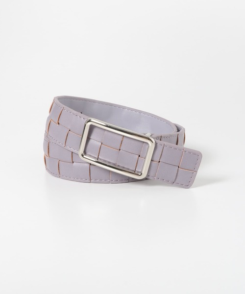 SENSE OF PLACE by URBAN RESEARCH（センスオブプレイスバイアーバンリサーチ）の「ギボシメッシュベルト（ベルト・レディース・アイボリー/パープル/ブラック・ONE）」の6枚目の写真