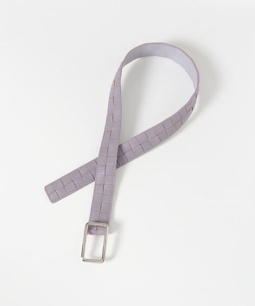 SENSE OF PLACE by URBAN RESEARCH（センスオブプレイスバイアーバンリサーチ）の「ギボシメッシュベルト（ベルト・レディース・アイボリー/パープル/ブラック・ONE）」の7枚目の写真