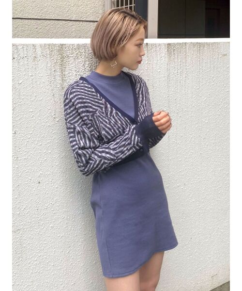 EMODA（エモダ）の「コンパクトジャガードカーデ（カーディガン/ボレロ・レディース・その他1/ブラック/その他・FREE）」の21枚目の写真