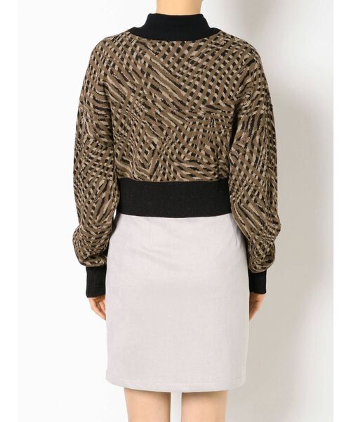 EMODA（エモダ）の「コンパクトジャガードカーデ（カーディガン/ボレロ・レディース・その他1/ブラック/その他・FREE）」の8枚目の写真