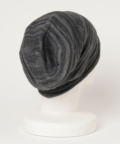 Sense of Grace（センスオブグレース）の「タック入り ビーニー（ニットキャップ/ビーニー・メンズ・ベージュ/ブラック/アッシュ/ダークネイビー/チャコールグレー・FREE）」の11枚目の写真