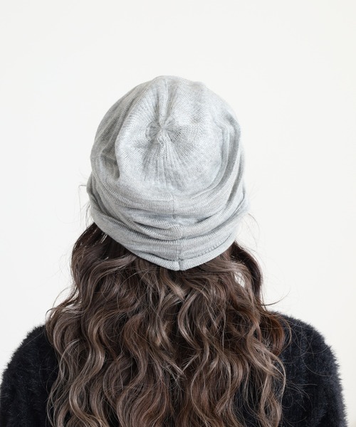 Sense of Grace（センスオブグレース）の「タック入り ビーニー（ニットキャップ/ビーニー・メンズ・ベージュ/ブラック/アッシュ/ダークネイビー/チャコールグレー・FREE）」の13枚目の写真